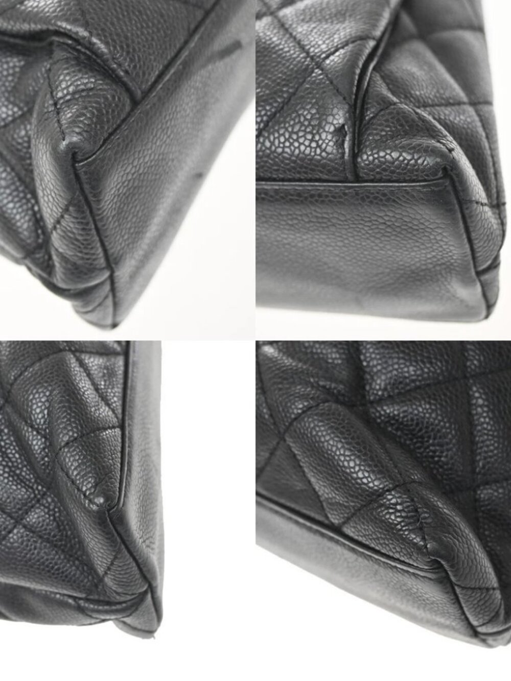 CHANEL CC Logo Chain Shoulder Bag Grained Calfskin Leather BK GHW Italy - Picture 7 of 16
